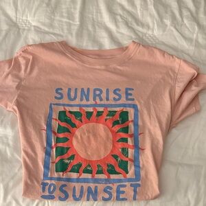 Z Supply Pink Graphic Tee
